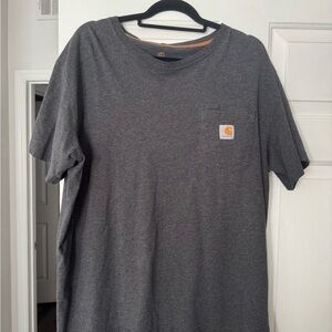 Carhartt Men's Dark Gray Relaxed Fit Short Sleeve Tee